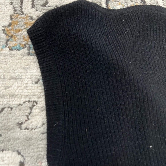 Via Passport Vintage Black Sleeveless Knit Cardigan - Picture 7 of 9
